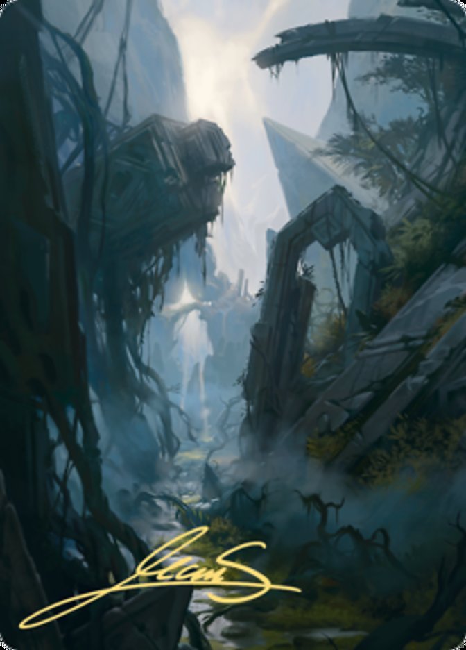 Swamp 2 Art Card (Gold-Stamped Signature) [Zendikar Rising Art Series] | Odin's Place