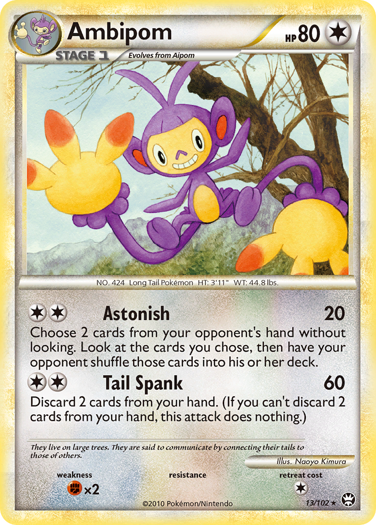 Ambipom (13/102) [HeartGold & SoulSilver: Triumphant] | Odin's Place