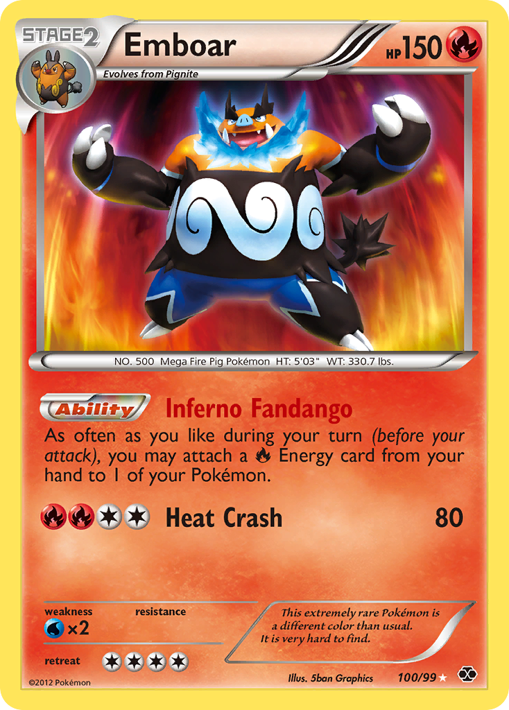 Emboar (100/99) [Black & White: Next Destinies] | Odin's Place