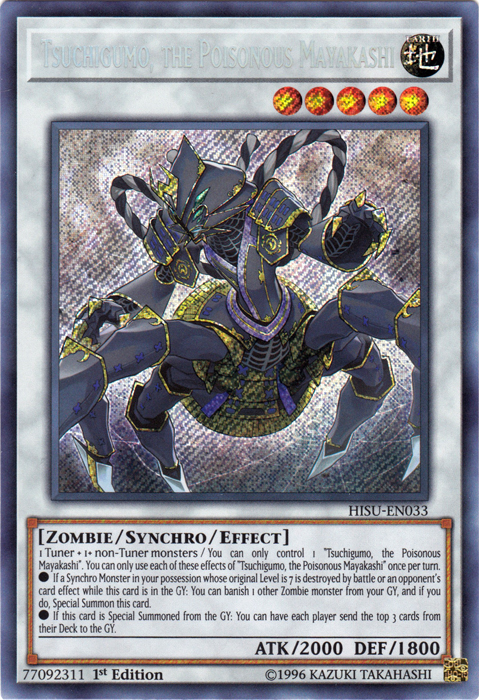 Tsuchigumo, the Poisonous Mayakashi [HISU-EN033] Secret Rare | Odin's Place