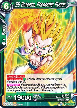 SS Gotenks, Friendship Fusion (BT11-080) [Vermilion Bloodline] | Odin's Place