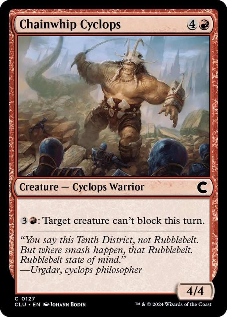 Chainwhip Cyclops [Ravnica: Clue Edition] | Odin's Place