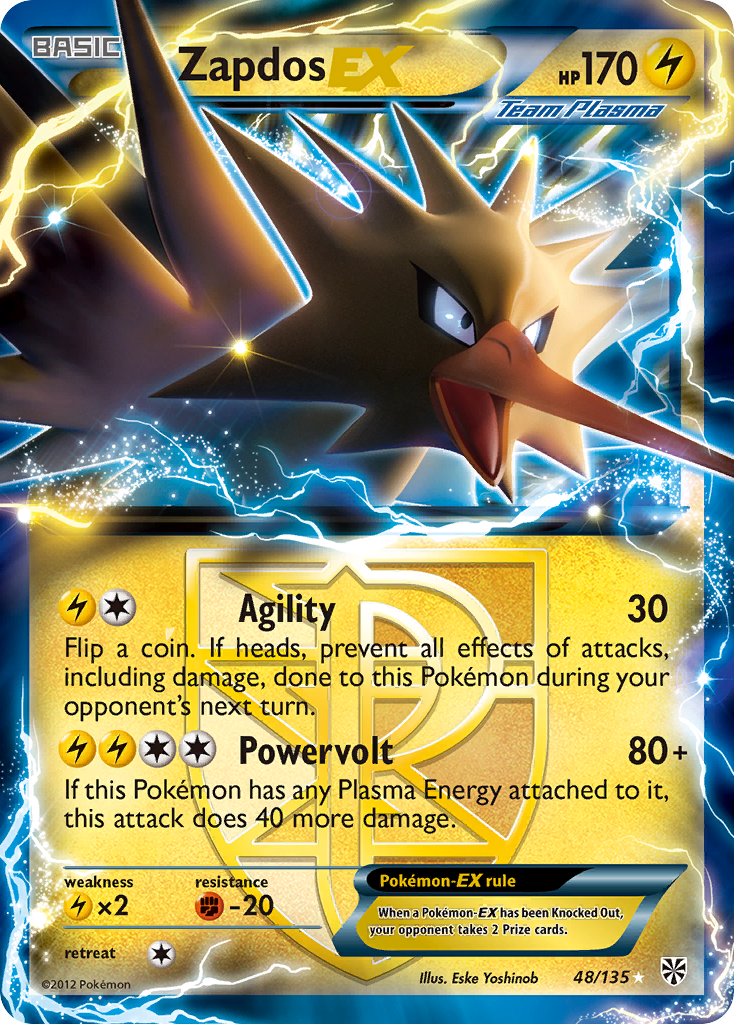 Zapdos EX (48/135) [Black & White: Plasma Storm] | Odin's Place