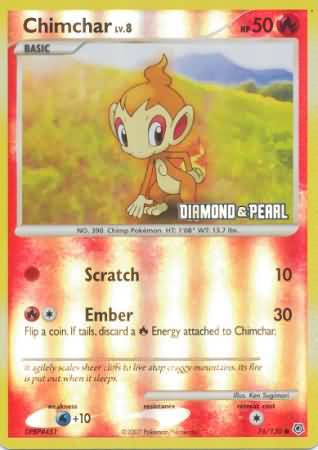 Chimchar (76/130) [Burger King Promos: 2008 Collection] | Odin's Place