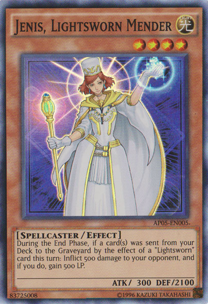 Jenis, Lightsworn Mender [AP05-EN005] Super Rare | Odin's Place