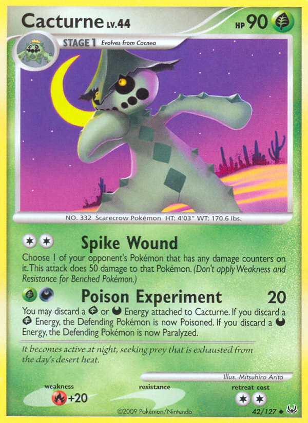 Cacturne (42/127) [Platinum: Base Set] | Odin's Place