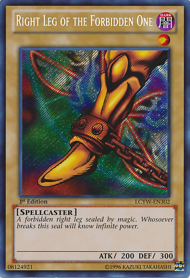 Right Leg of the Forbidden One [LCYW-EN302] Secret Rare | Odin's Place