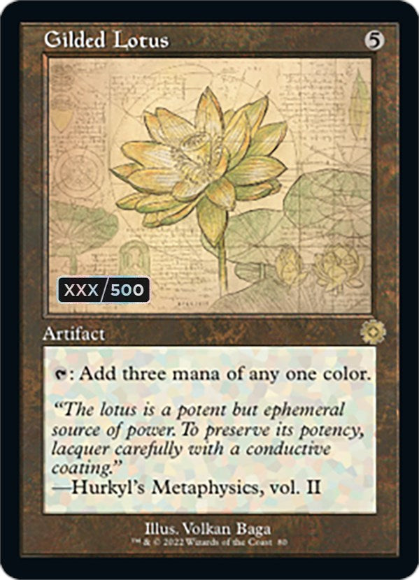 Gilded Lotus (Retro Schematic) (Serialized) [The Brothers' War Retro Artifacts] | Odin's Place