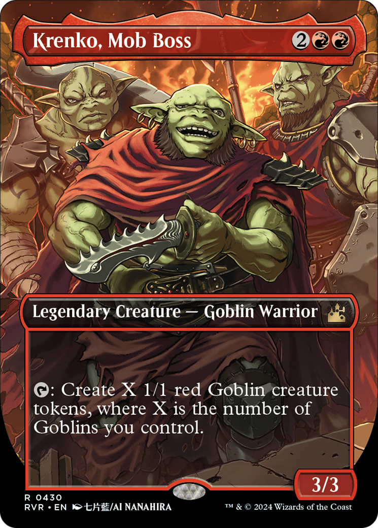 Krenko, Mob Boss (Anime Borderless) [Ravnica Remastered] | Odin's Place