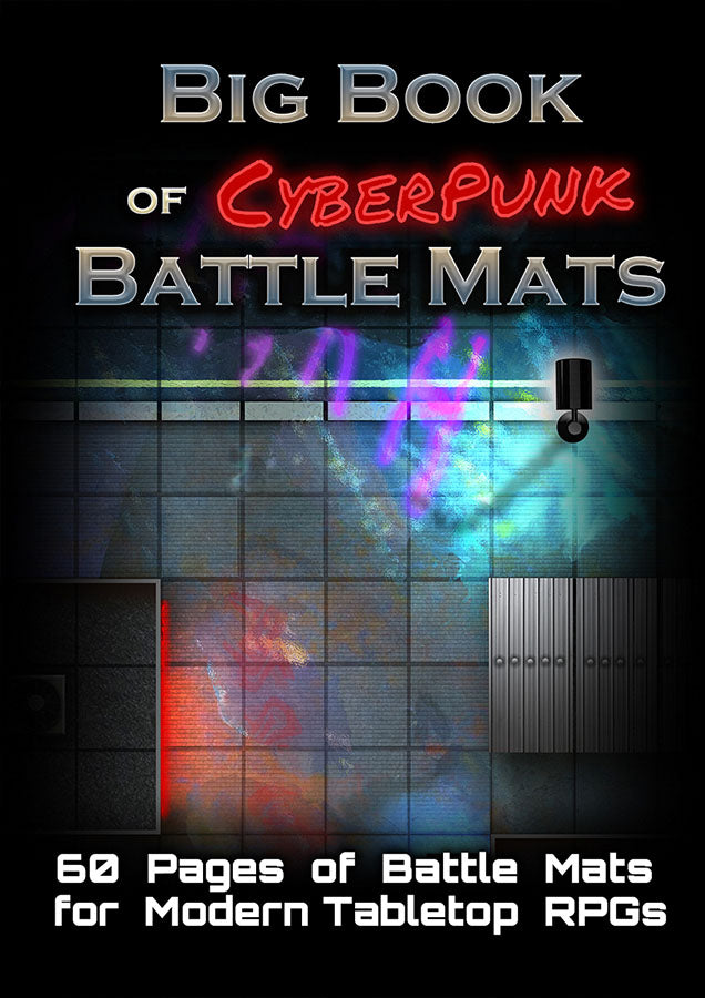 Battle Mats: Big Book of Cyberpunk Battle Mats | Odin's Place