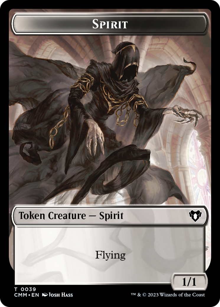 Spirit Token (39) [Commander Masters Tokens] | Odin's Place