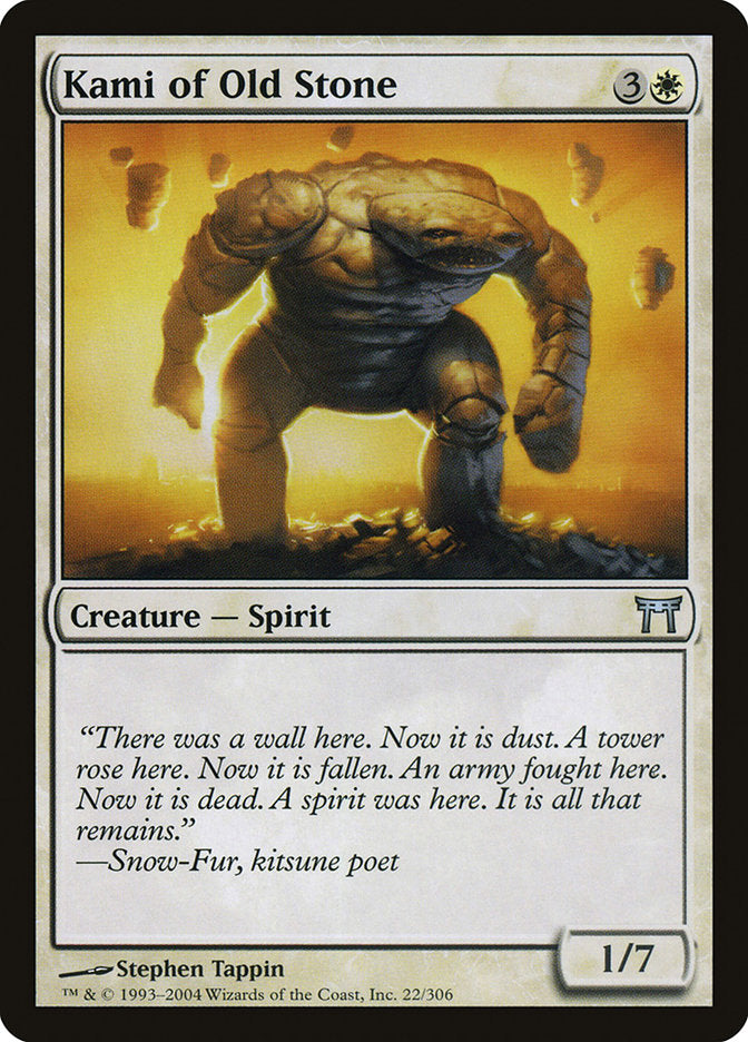 Kami of Old Stone (22) [Champions of Kamigawa] | Odin's Place