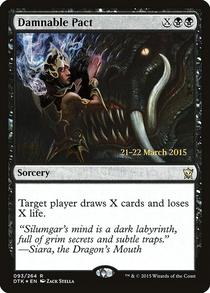 Damnable Pact (93) [Dragons of Tarkir Prerelease Promos] | Odin's Place