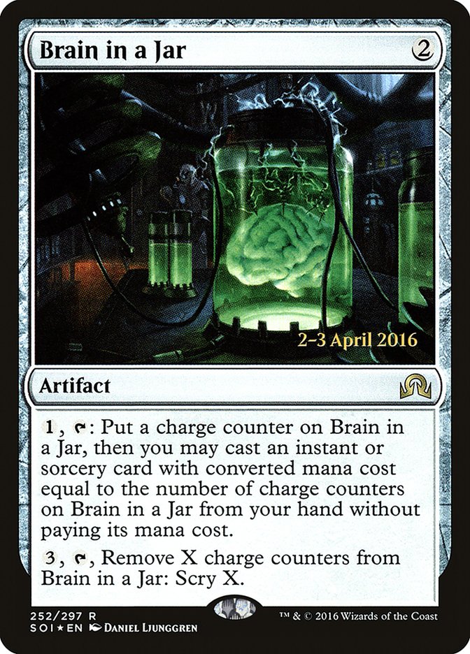 Brain in a Jar (252) [Shadows over Innistrad Prerelease Promos] | Odin's Place