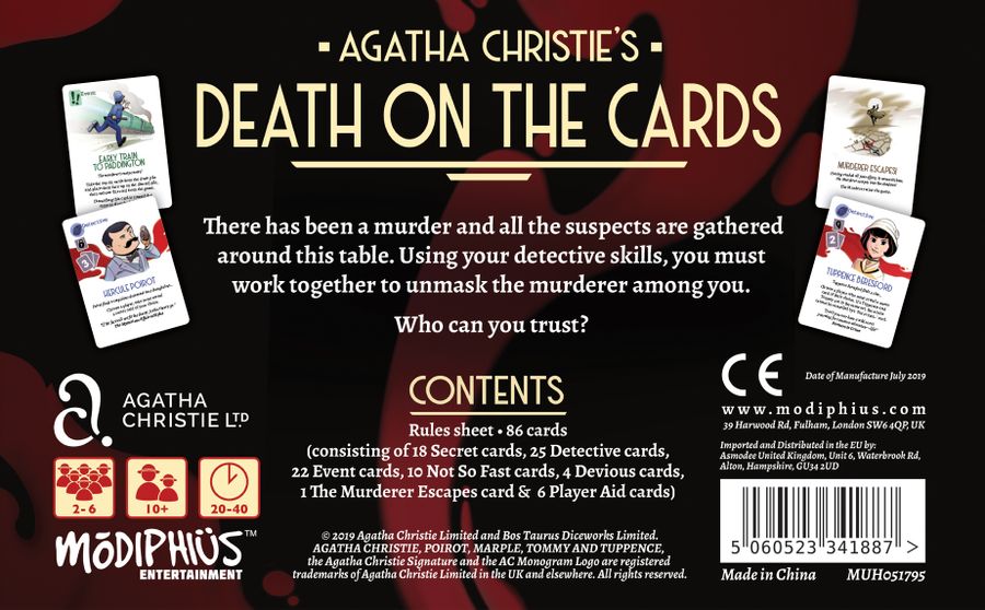 Agatha Christie Death on the Cards | Odin's Place