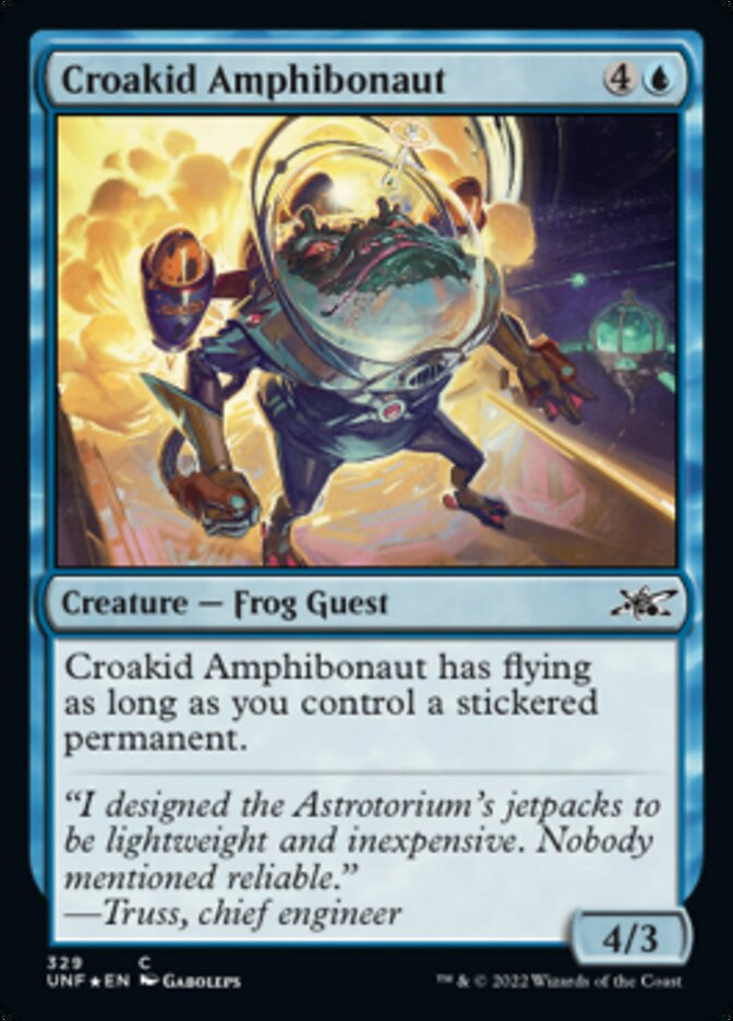 Croakid Amphibonaut (Galaxy Foil) [Unfinity] | Odin's Place
