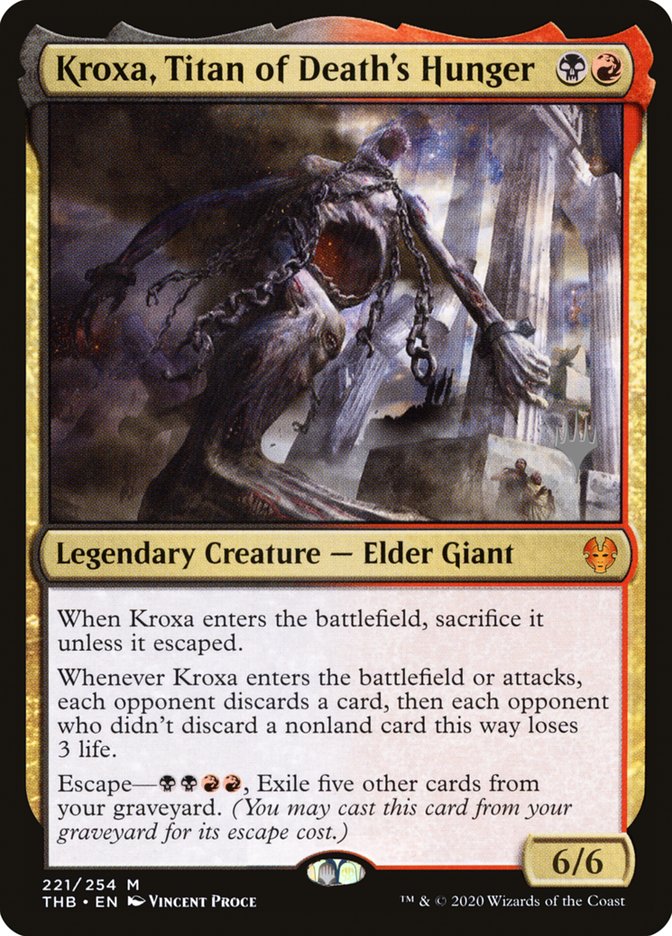 Kroxa, Titan of Death's Hunger (Promo Pack) [Theros Beyond Death Promos] | Odin's Place