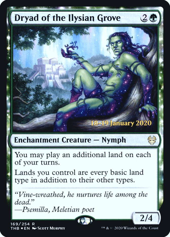 Dryad of the Ilysian Grove [Theros Beyond Death Prerelease Promos] | Odin's Place