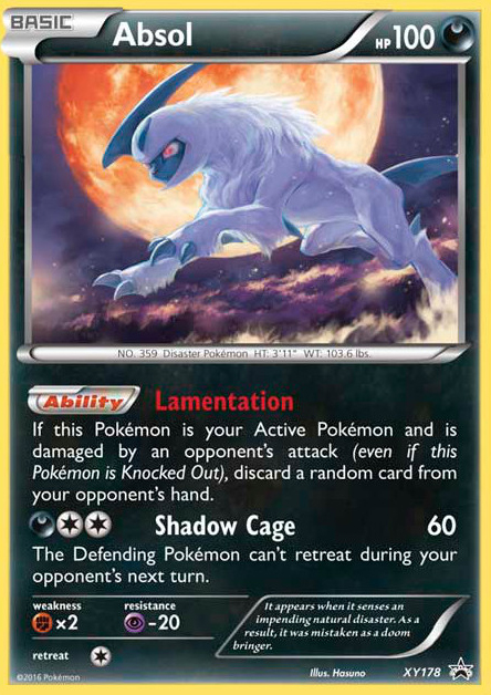 Absol (XY178) [XY: Black Star Promos] | Odin's Place