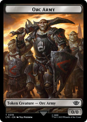 Orc Army (0019) // Food (0024) Double-Sided Token (Surge Foil) [The Lord of the Rings: Tales of Middle-Earth Tokens] | Odin's Place