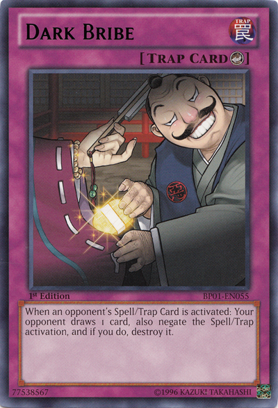 Dark Bribe [BP01-EN055] Rare | Odin's Place
