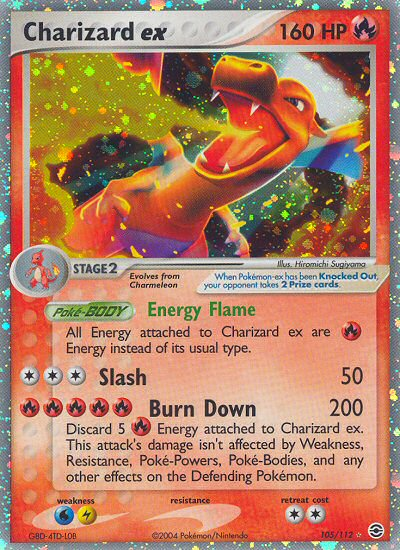 Charizard ex (105/112) [EX: FireRed & LeafGreen] | Odin's Place
