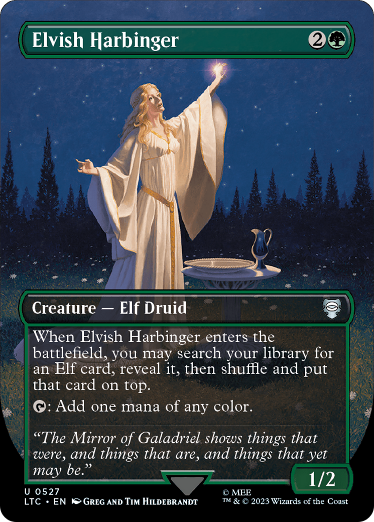 Elvish Harbinger (Borderless) [The Lord of the Rings: Tales of Middle-Earth Commander] | Odin's Place