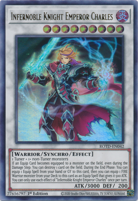 Infernoble Knight Emperor Charles [ROTD-EN042] Ultra Rare | Odin's Place