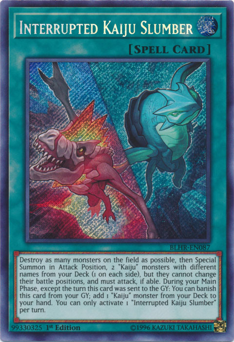 Interrupted Kaiju Slumber [BLHR-EN087] Secret Rare | Odin's Place