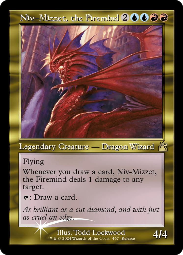 Niv-Mizzet, the Firemind (Retro Frame) [Ravnica Remastered] | Odin's Place