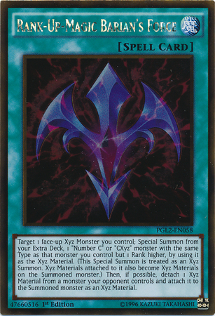 Rank-Up-Magic Barian's Force [PGL2-EN058] Gold Rare | Odin's Place