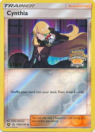 Cynthia (119a/156) (Regional Championship Promo Staff) [Sun & Moon: Ultra Prism] | Odin's Place