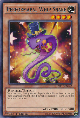 Performapal Whip Snake [MP15-EN062] Rare | Odin's Place