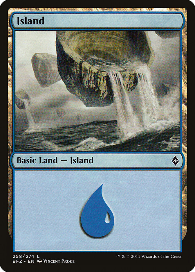 Island (258) [Battle for Zendikar] | Odin's Place