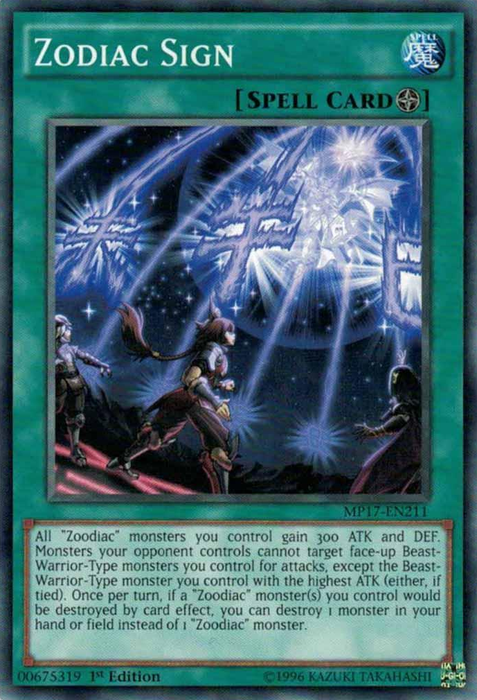 Zodiac Sign [MP17-EN211] Common | Odin's Place