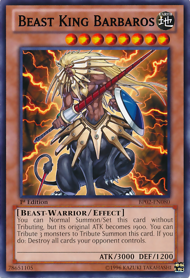Beast King Barbaros [BP02-EN080] Mosaic Rare | Odin's Place