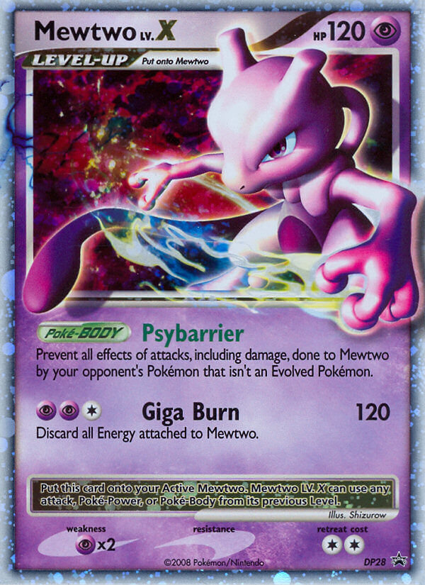 Mewtwo LV.X (DP28) [Diamond & Pearl: Black Star Promos] | Odin's Place