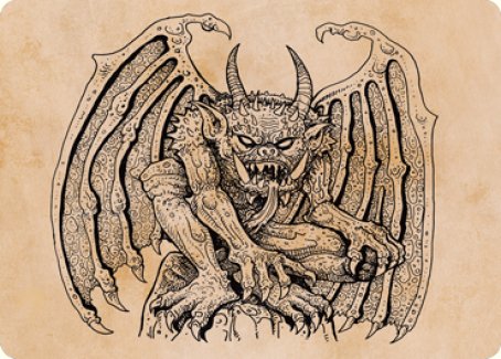Cloister Gargoyle (Showcase) Art Card [Dungeons & Dragons: Adventures in the Forgotten Realms Art Series] | Odin's Place