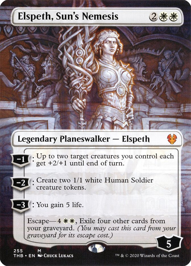 Elspeth, Sun's Nemesis (Borderless) [Theros Beyond Death] | Odin's Place