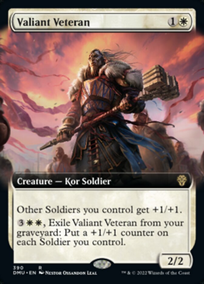 Valiant Veteran (Extended Art) [Dominaria United] | Odin's Place