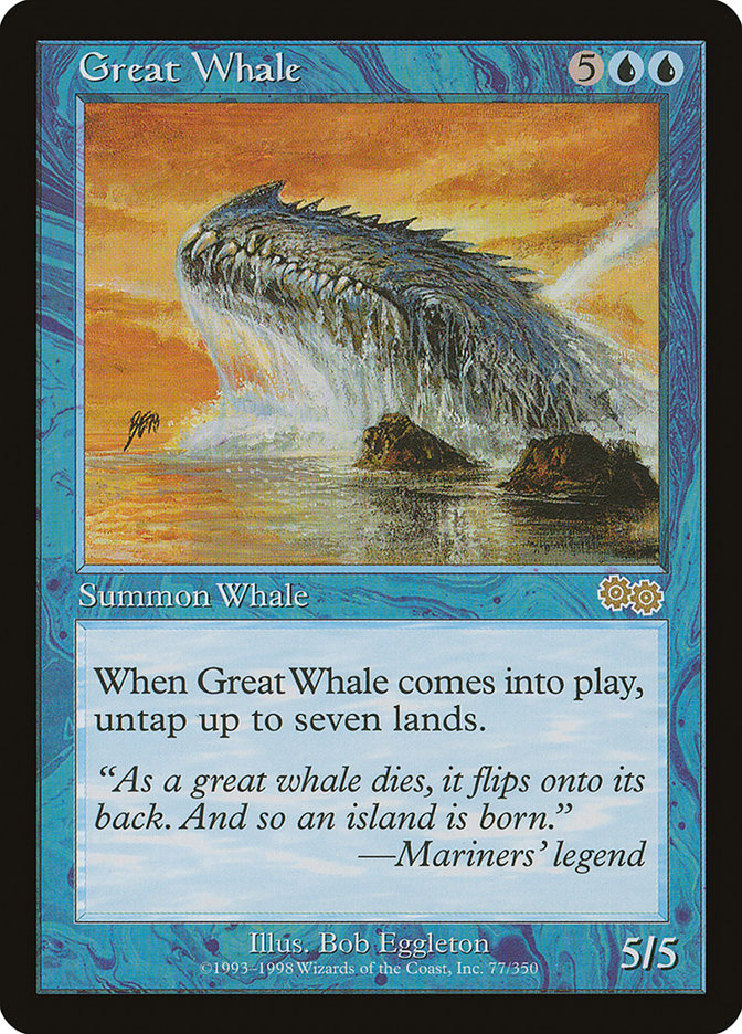 Great Whale (77) [Urza's Saga] | Odin's Place