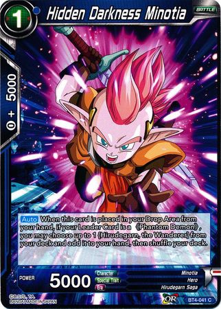 Hidden Darkness Minotia (BT4-041) [Colossal Warfare] | Odin's Place