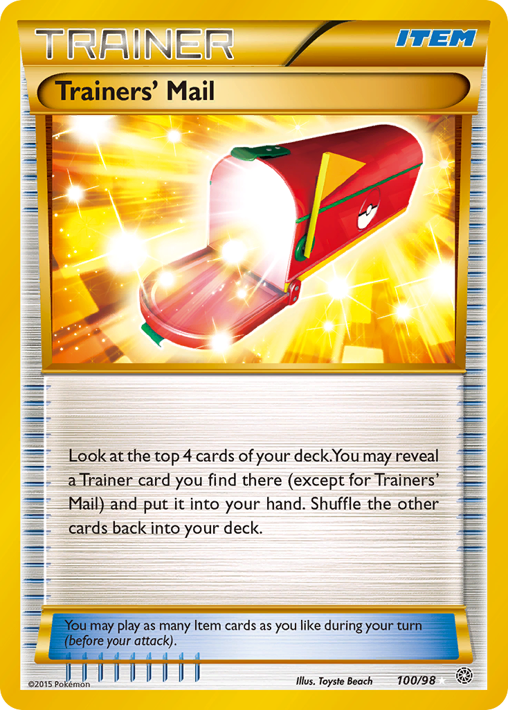 Trainers' Mail (100/98) [XY: Ancient Origins] | Odin's Place