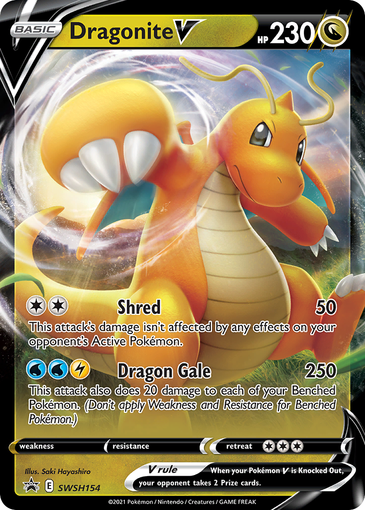 Dragonite V (SWSH154) (Jumbo Card) [Sword & Shield: Black Star Promos] | Odin's Place