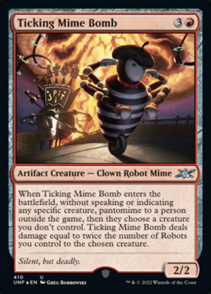 Ticking Mime Bomb (Galaxy Foil) [Unfinity] | Odin's Place