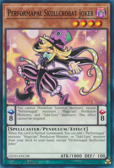 Performapal Skullcrobat Joker [LEDD-ENC08] Common | Odin's Place
