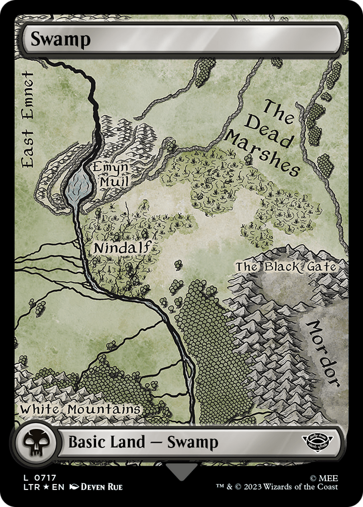 Swamp (0717) (Surge Foil) [The Lord of the Rings: Tales of Middle-Earth] | Odin's Place