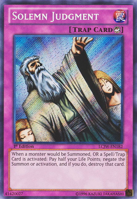 Solemn Judgment [LCJW-EN182] Secret Rare | Odin's Place