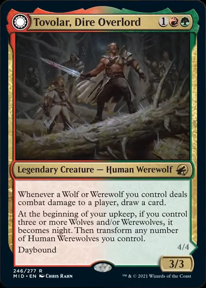 Tovolar, Dire Overlord // Tovolar, the Midnight Scourge [Innistrad: Midnight Hunt] | Odin's Place