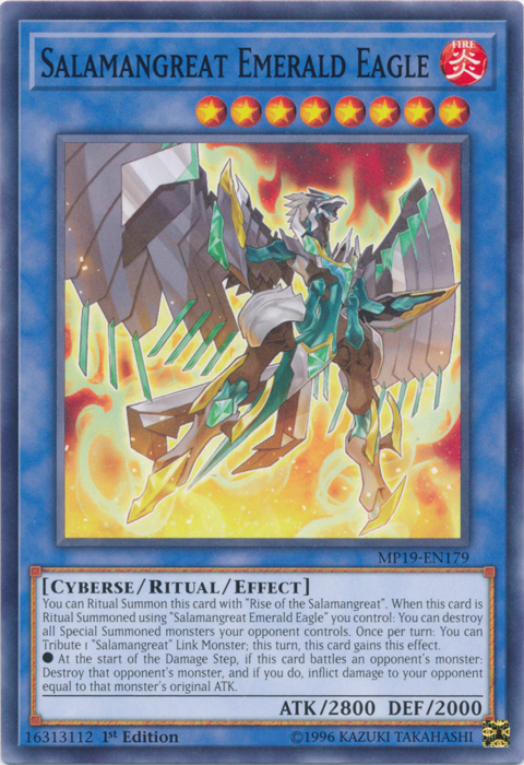 Salamangreat Emerald Eagle [MP19-EN179] Common | Odin's Place